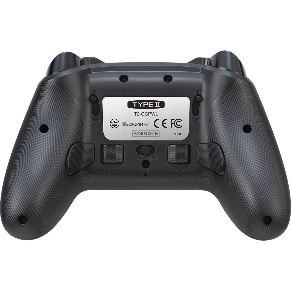 ゲーミングコントローラーPRO(PC/Switch用)ブラック 背面に4つの拡張ボタンとトリガー深度変更スイッチを搭載